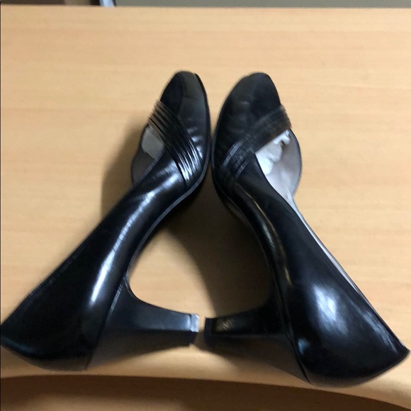 Bally Suisse Pumps Black Leather Suede 6.5 - Picture 14 of 16